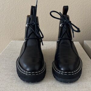 ATP Atelier Black leather Lace up Boots